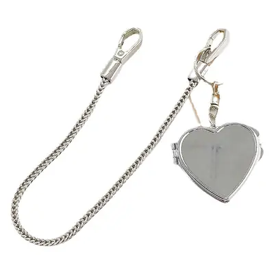 Double-Sided Mirror Pendant with Drop-Resistant Chain