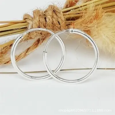 S925 Sterling Silver Hoop Earrings for Women