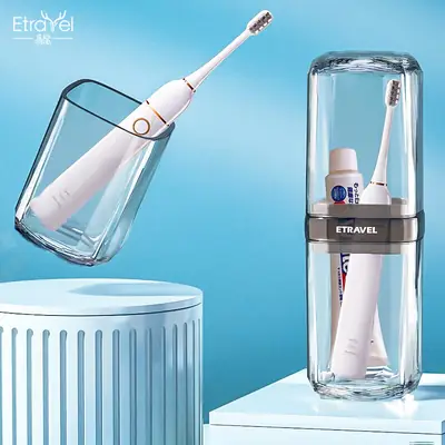 Etravel Travel Toothpaste Cup & Toothbrush Set