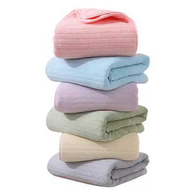 Coral Fleece Bath Towel 70x140 Grey Microfiber