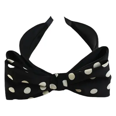 Ying Ying Black White Dot High Cranial Hairband