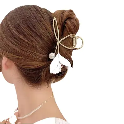 Blue Fish Tail Hair Clip for Women Korean Style
