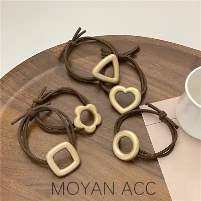 Korean Style Heart & Flower Hair Ring Women