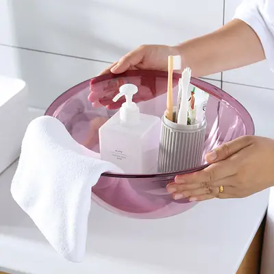 Transparent Acrylic Washbasin 23x10.5cm High