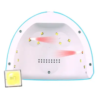 Pink UV Glue Lamp with 12 LEDs for DIY Jewelry