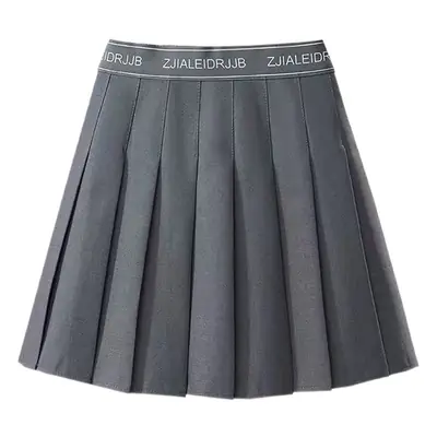 White Elastic Pleated Skirt for Women 2023