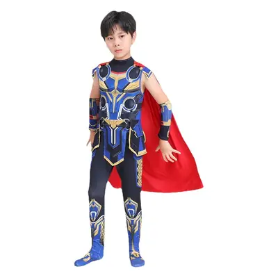 Kids Thor Cosplay Suit Blue Red Gold 4 Love Thunder Sol
