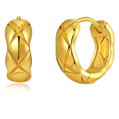 Copper Plated Minimalist Earrings 18K Gold