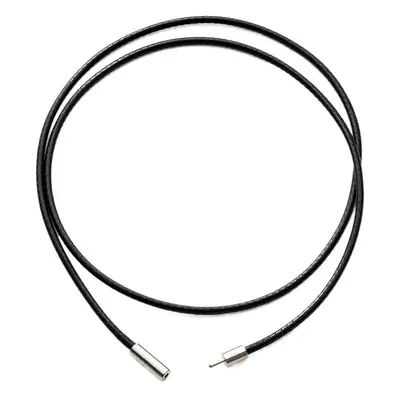 2.0mm Black Wax Leather Necklace Rope for DIY Jewelry