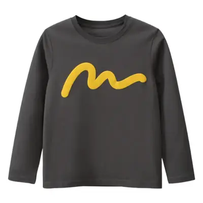 Children Long Sleeve T-Shirt Grey Joker Base Large