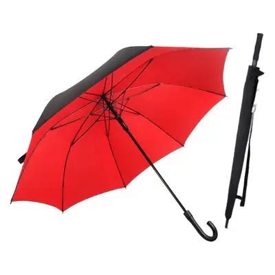 Automatic Double Layer Long Handle Umbrella Extra Large Black