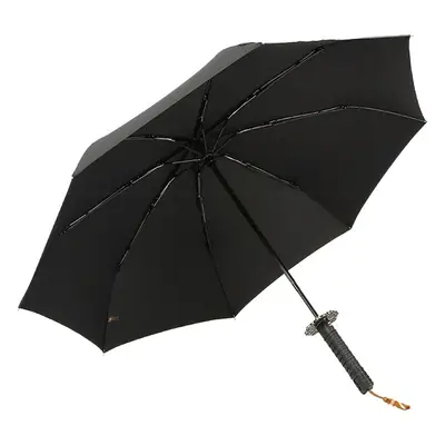 Japanese Samurai Umbrella Black 107cm Foldable