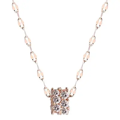 Women's 925 Silver Plated Transfer Bead Necklace