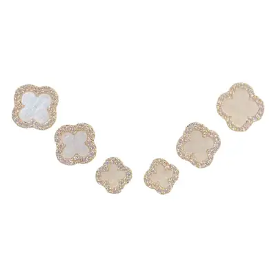 Silver Four-leaf Clover Earrings for Women