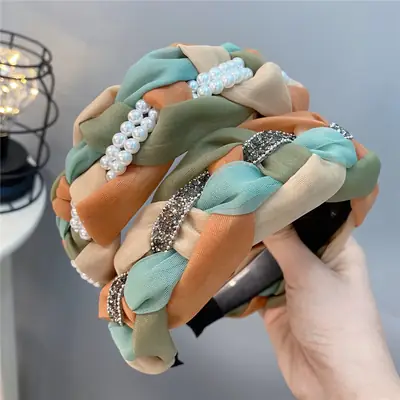 Woven Colorful Hairband for Girls High End Non Slip
