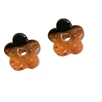 Cute Flower Hairpins for Women Mini Transparent Clip