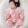 Pink & Green Princess Baby Onesies Set for Girls