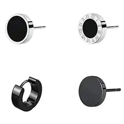 Men's Black Hip-Hop Earrings Single Duffian Style