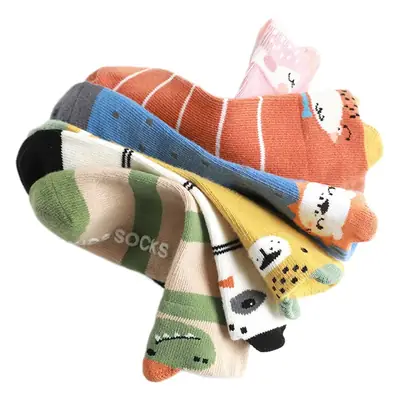 2022 Cartoon Baby Socks Yellow Green Non-Slip