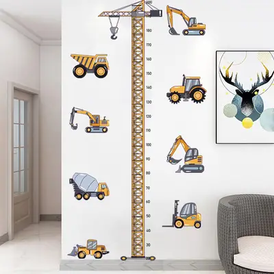 2m Excavator Wall Sticker for Kids Room