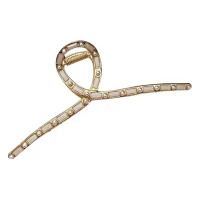 Extra Large Pearl Grasp Hair Clip for Women