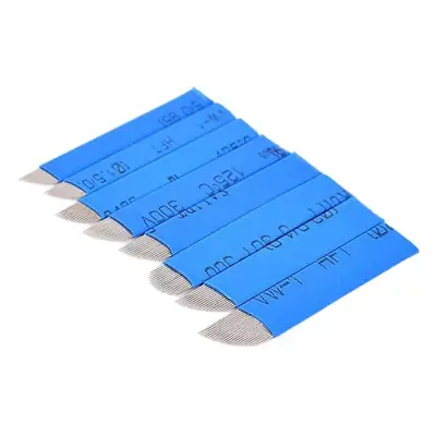 Chinese Blue Embroidery Eyebrow Blade Needle 18g