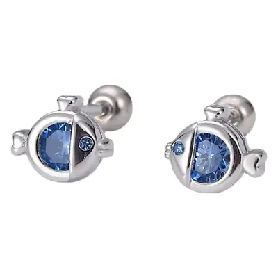 S925 Silver Blue Zircon Earrings for Women