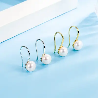 Luxury Pearl Flower Ear Hooks for Women