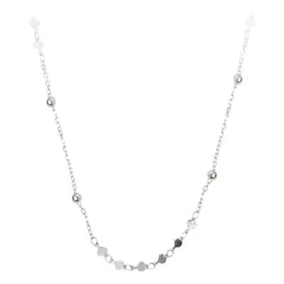 Fangxing S925 Sterling Silver Glossy Choker Clavicle Chain Women's Short Geometric Necklace Korean Style Sense of Design Niche Design