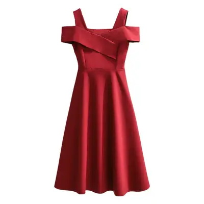 Black Fat Girl Slimming Waist Skirt Dress