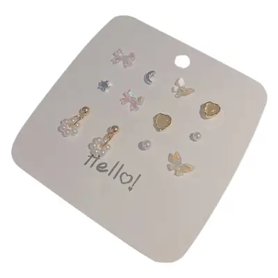 S925 Silver Bow Stud Earrings for Women Cute All Match