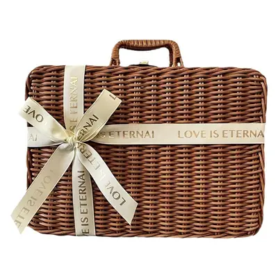 Vintage Woven Gift Box for Wedding & Outdoor Use