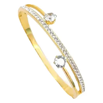Titanium Bracelet with Diamond Set for Women