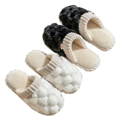 Cotton Slippers Women's Winter Home Spring and Autumn Indoor Warm Non-slip Home Cixi Winter Couple Fur Plush Men