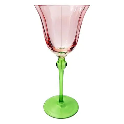 Pink Crystal Flower Cup for Red Wine Glass
