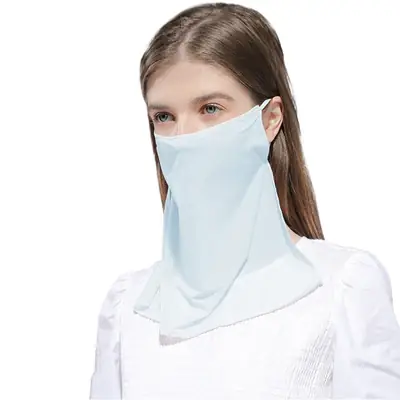 Women's Ice Silk Sunscreen Veil Face Mask