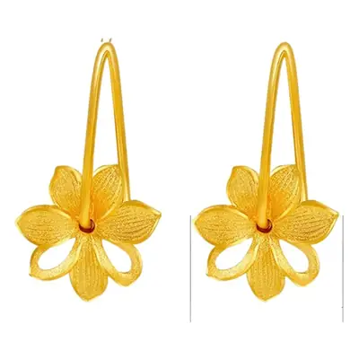 Gold Floral Earrings for Women Gift Set