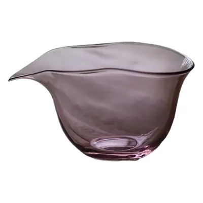 Pink Glass Cup Split Tea Japanese Style Thickened Heat-Resistant