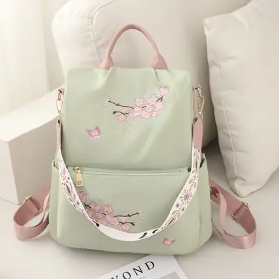 New Women's Cherry Blossom Backpack for School Travel