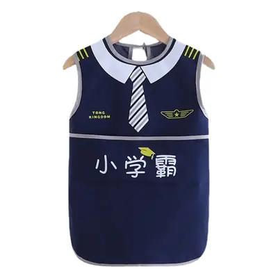 Baby's Navy Blue Waterproof Apron Apron Kids Bib