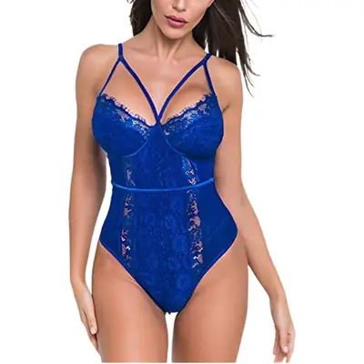 Women's White Lace Camisole One-Piece Top
