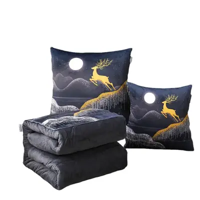 Thickened Pillow Quilt Dual Use Car Cushion Blanket