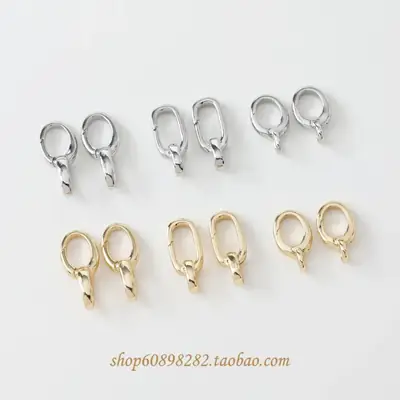 Gold & Silver Spring Buckles 8 Character Chain Necklace