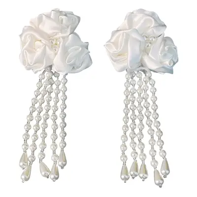 Fairy Style Pearl Tassel Earrings for Women