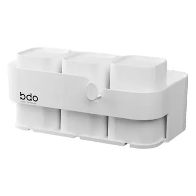 Wall-Mounted Electric Toothbrush Rack with Mouthwash Cup