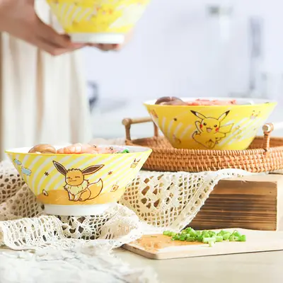 Cute Cartoon Ceramic Bowl Set 7.5"