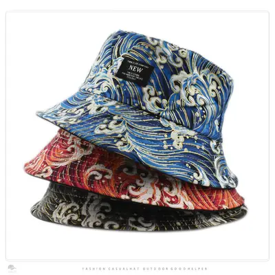 New Wave Pattern Fisherman Hat for Men