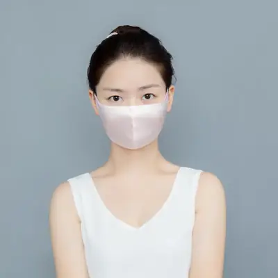 Wholesale 19 MMI Silk Sunscreen Half Face Mask 3D Mulberry Silk