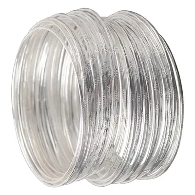 Silver Matte Carved Hand Ring Bracelet for Women