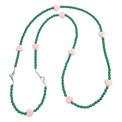 Green Pink Pearl Crossbody Chain for Women